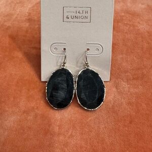 Nordstrom Black and Gold Statement Earrings